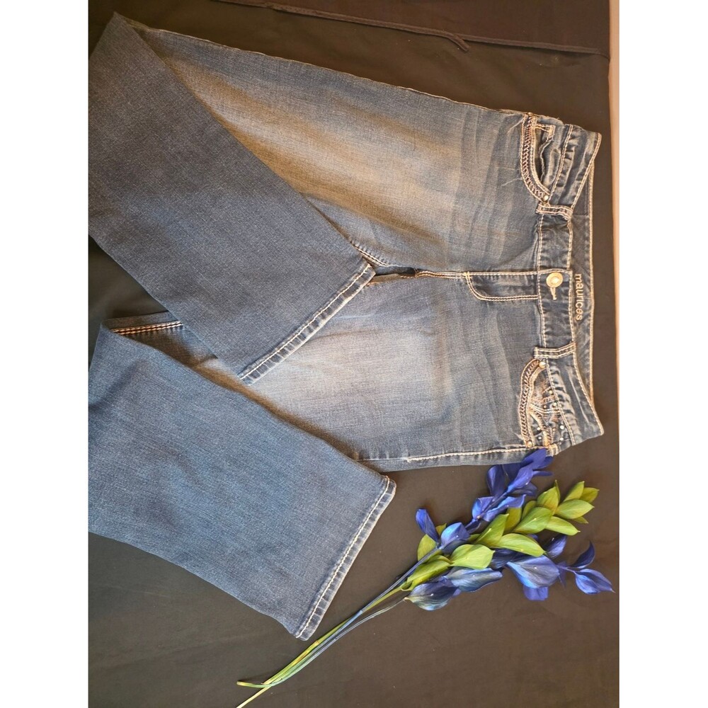 Maurices Women's Faded Blue Bootcut Jeans Size 11/12